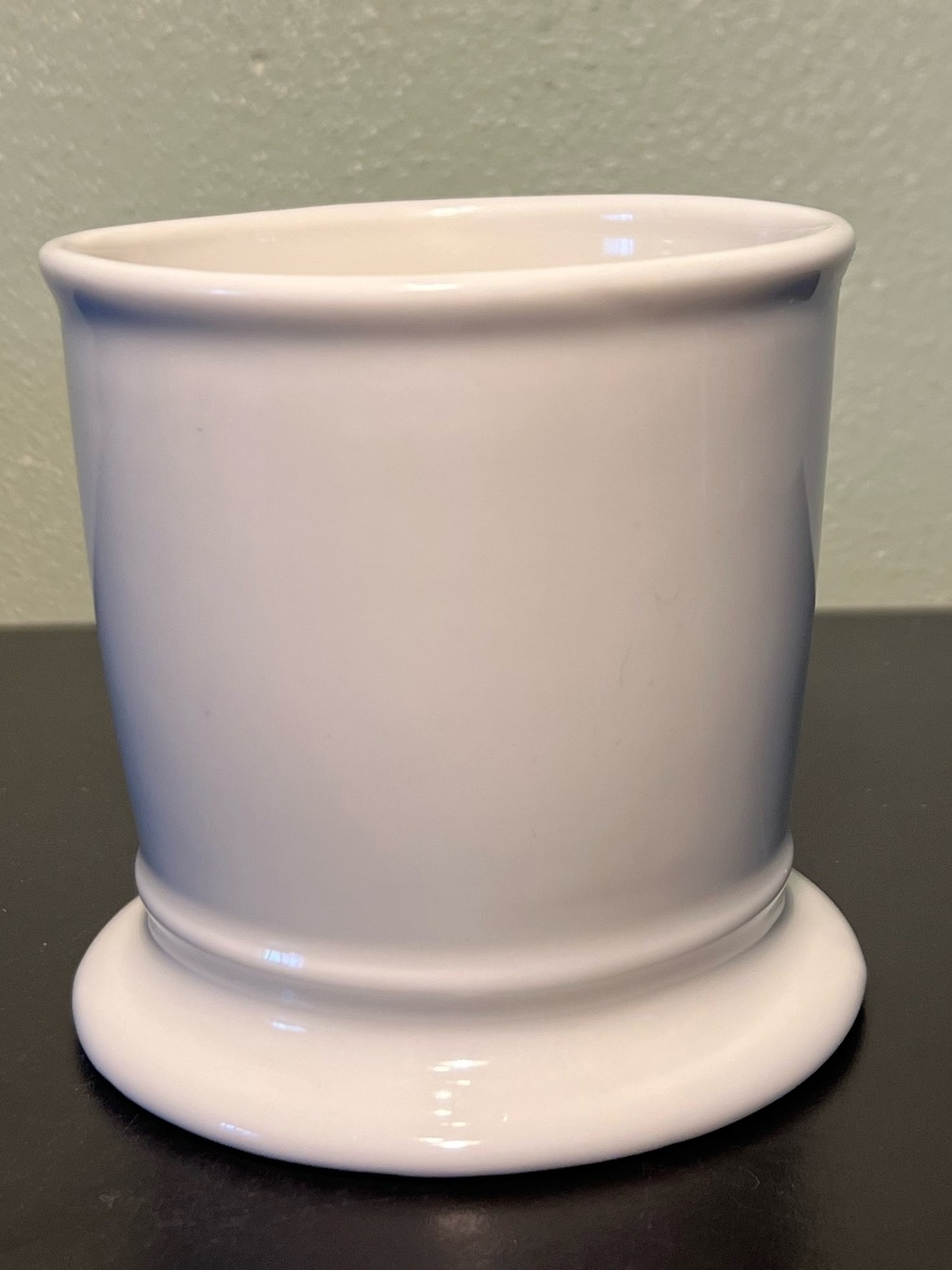 Anthropologie Monogram Letter M Initial Shaving Pedestal Coffee Mug 14oz Cup - Picture 5 of 10
